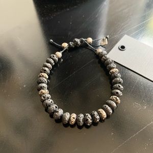 John Varvatos Bracelet Lava Stone Bracelet